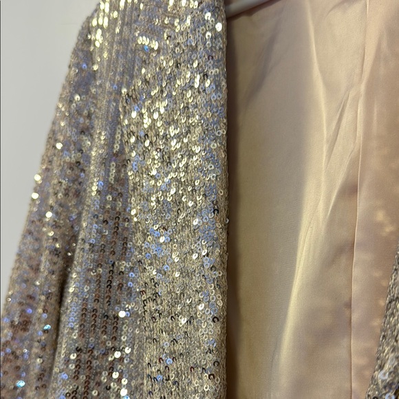 Gold Sequin Blazer - Picture 3 of 4